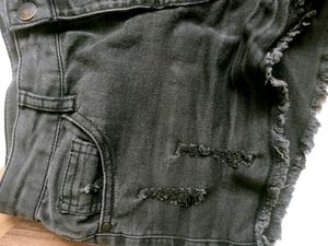 midrise Mini jean shorts