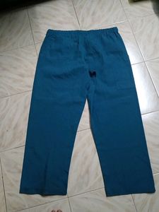 Blue Casual Pants