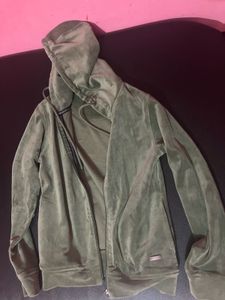 Mossimo Velour Zip-Up Hoodie