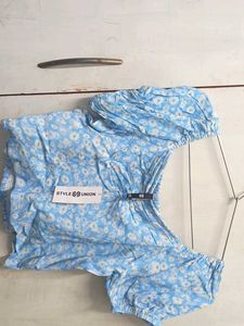 Floral Print Crop Top