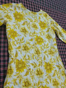 Floral Print Kurta