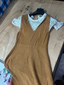 Brown A Line Dress