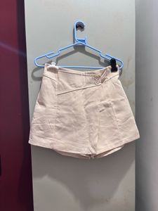 Beige Skort Shorts