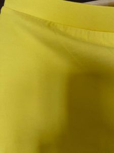 W Women’s Mango Yellow Colour Tights (L)