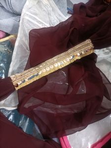 Beautiful Maroon Plazo Dress With Dupatta