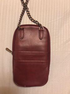 Daily objects Leather Chain Wallet