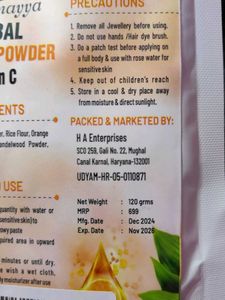 Herbal Wax Powder Vit C