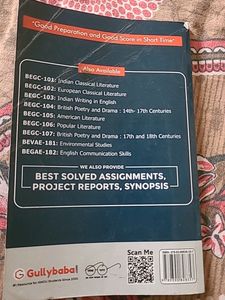 BEGC-105 American Literature For 3rd Semester (B.A.English Honors) IGNOU