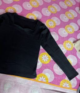 Black Long Sleeve Top