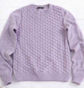 Lavender Knit Pullover Sweater
