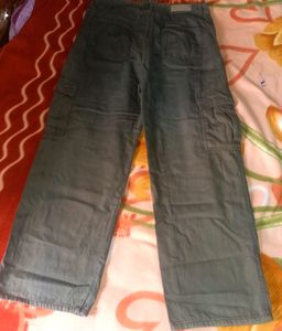 Brown Casual Baggy Jeans