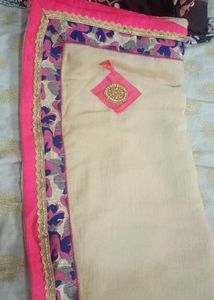 Elegant Beige Saree