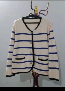 Striped Knit Cardigan