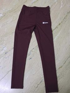 Idass Burgundy Leggings - Size M