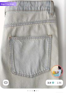 Wide Leg Denim Jeans