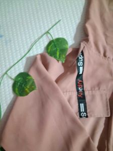 Pink Zip-Up Jacket (crop)