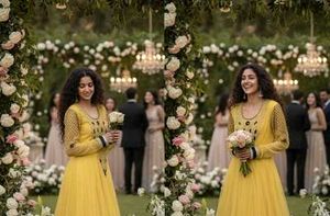 Haldi Wedding Function Gown