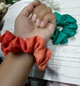 Beautiful Satin Scrunchies + One Freebies