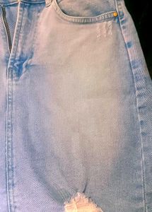 Sky Blue Mini Skirt For Your Teenager Girls.