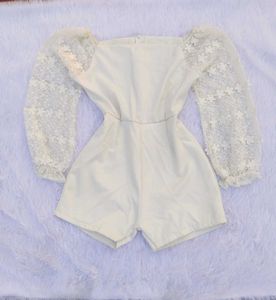 💗Floral Lace Sleeve Romper💗