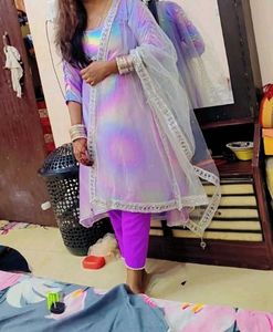 Stylish Purple Salwar Suit