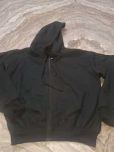 Black Zip-Up Hoodie