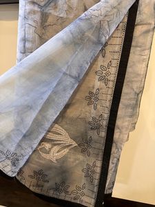 Elegant Black And Grey Saree