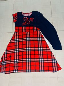 Plaid A-Line Dress