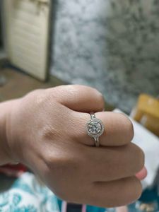 GIVA Silver Zircon Sunshine Halo Ring