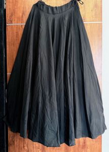 Elegant Black Ethnic Skirt
