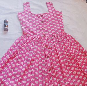 Pink Sleeveless Dress