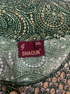 ✨Green Golden Festive Kurta✨