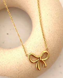 Gold Bow Necklace for Girl’s