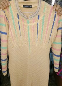 wollen yellow colour kurta ..with full sleeves