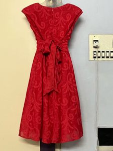 Pintrest Red Floral Dress