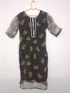 Organza Floral Kurti
