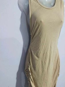 NUDE MIDI BODYCON