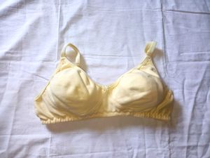 Cream Colour Cotton Sexy Bra