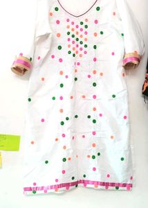 White Embroidered Salwar Kameez 300 Me Hi Milega