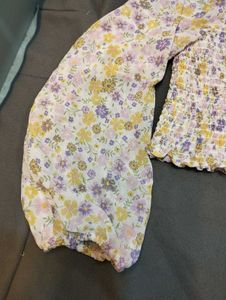 Floral Print Crop Top