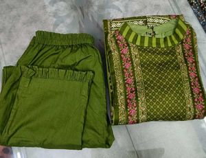 Pakistani Lawn Cotton Kurta Set