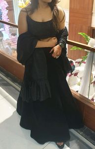 black lehenga