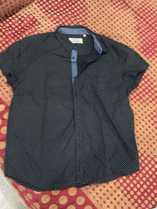 Men Black Half Sleeve Shirt
