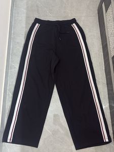 Striped Wide-Leg Lounge Pants