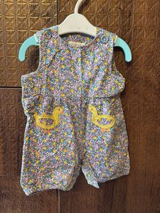 Combo Floral &amp; Duck Baby Rompers