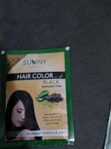 Sunny Herbals Hair Color Black And Shampoo