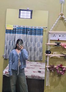 Blue Knit Cardigan