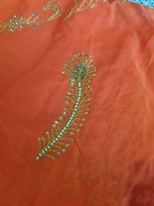 Vintage Saree Unique Kasab Handwork 40 Years