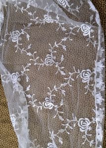 White Net Embroidery Dupatta