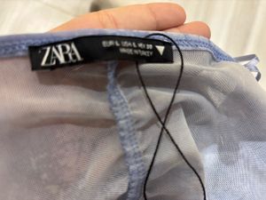 Zara Polyester Mesh Top